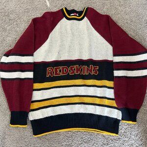 Super Rare Washington Redskins Vintage 80's Sweater Pro Line by Cliff Engle USA